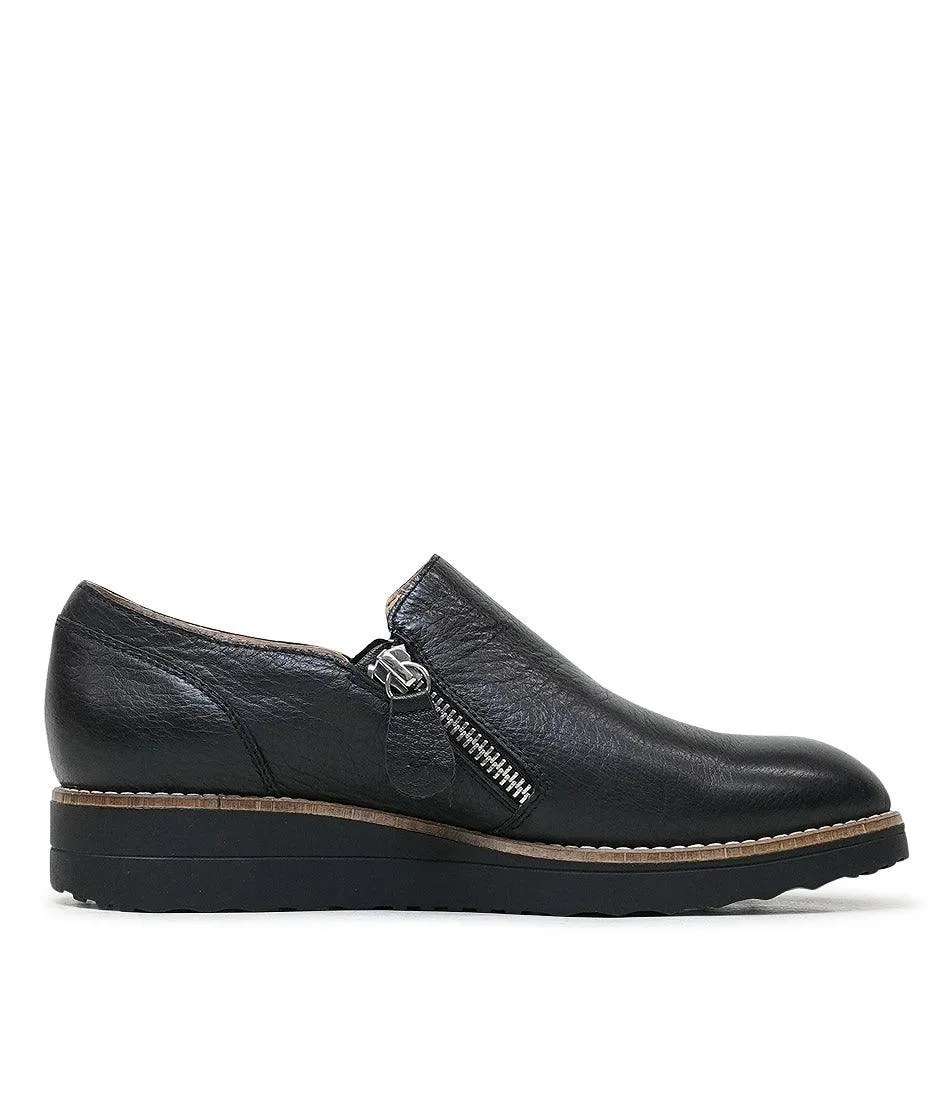 Otilia Black/ Black Leather Sneakers
