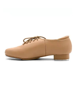 PU Leather Lace-Up Tap Dance Shoes for Women and Men