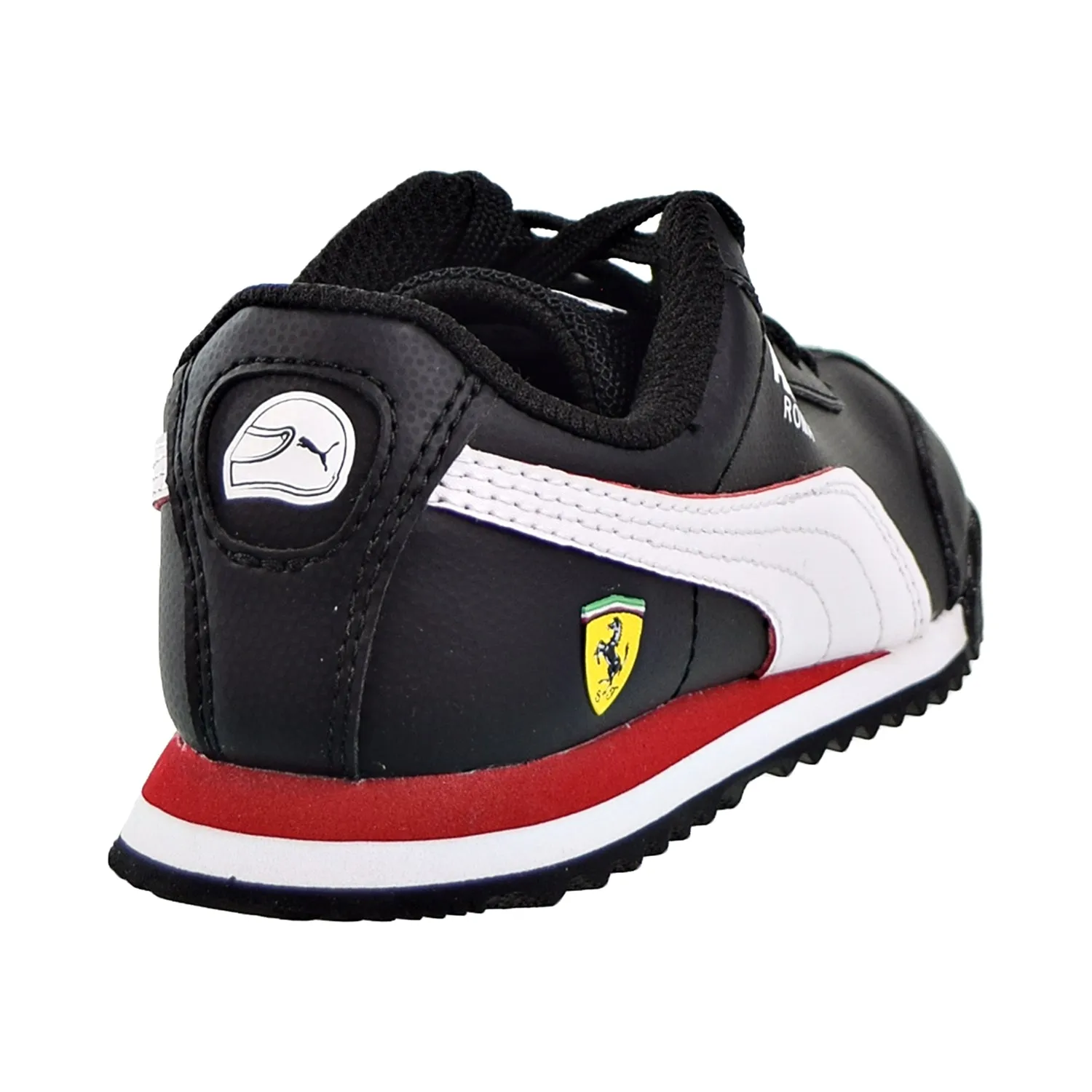 Puma Scuderia Ferrari Roma PS Little Kids' Shoes Black/White/Rosso Corsa