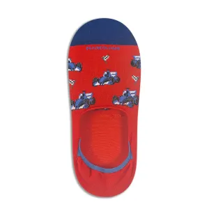 Red Racing Car Invisible Touch No-Show Socks - Marcoliani