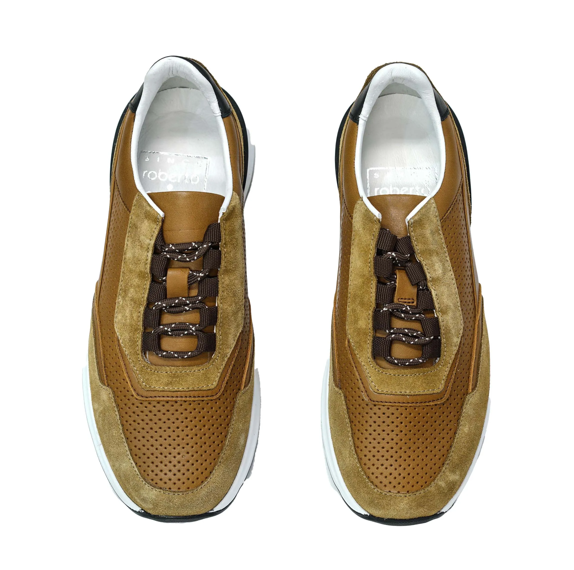 Roberto Serpentini Men's Tan Sneaker M01115