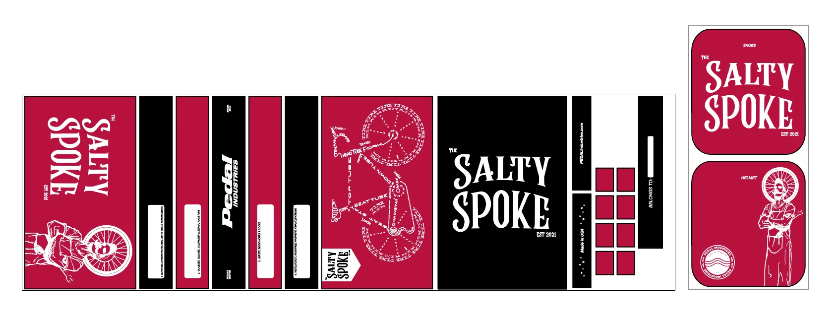 Salty Spoke 2022 RACEDAY BAG™ RED