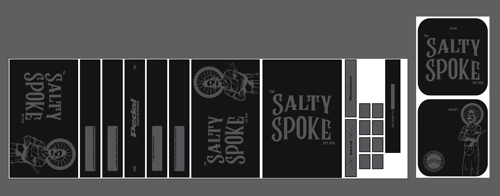 Salty Spoke 2022 RACEDAY BAG™ STEALTH