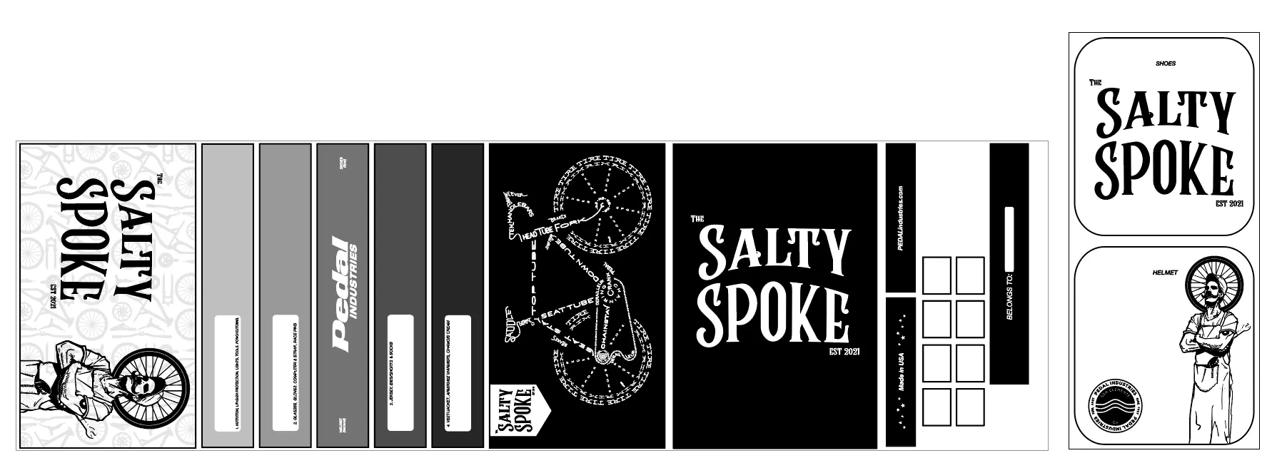 Salty Spoke 2022 RACEDAY BAG™ WHITE