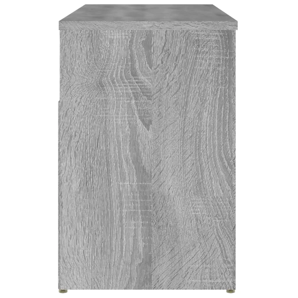 Shoe Bench Grey Sonoma 80x30x45 cm Engineered Wood