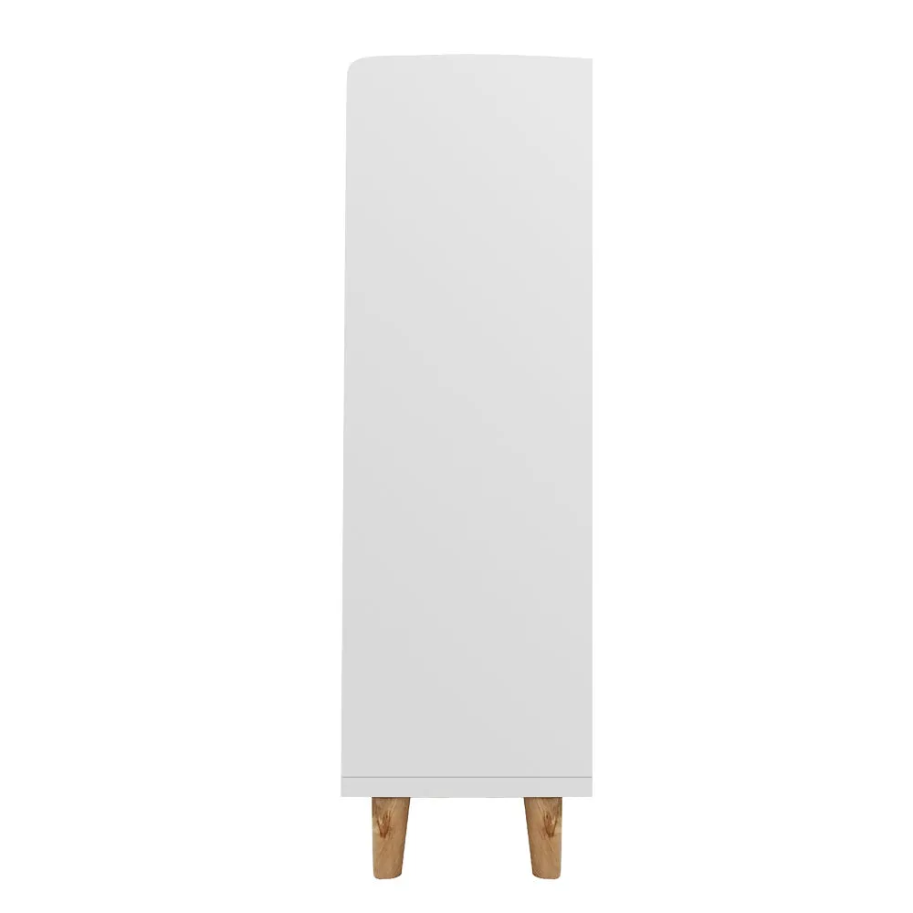 Shoe Cabinet Storage Rack 120cm Organiser Drawer Cupboard - White