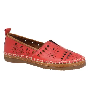 Shoe Max Spring/Summer 2024-S24-Emily Everly Leather Shoes-Red