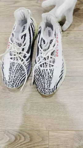 Size 8.5 Adidas boost 350 V2 Zebra Theme