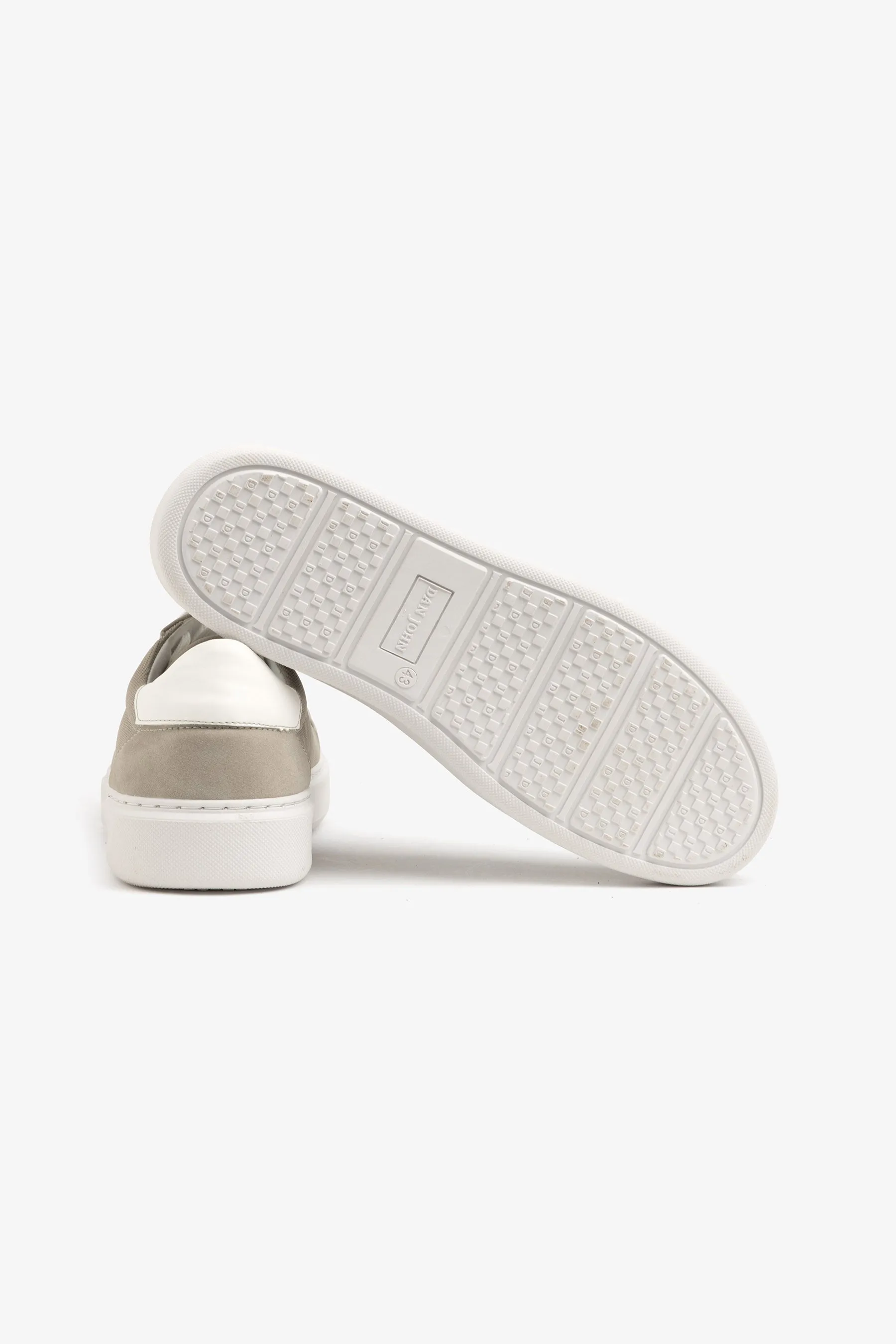 Sneakers ecosuede traforata grigio chiaro