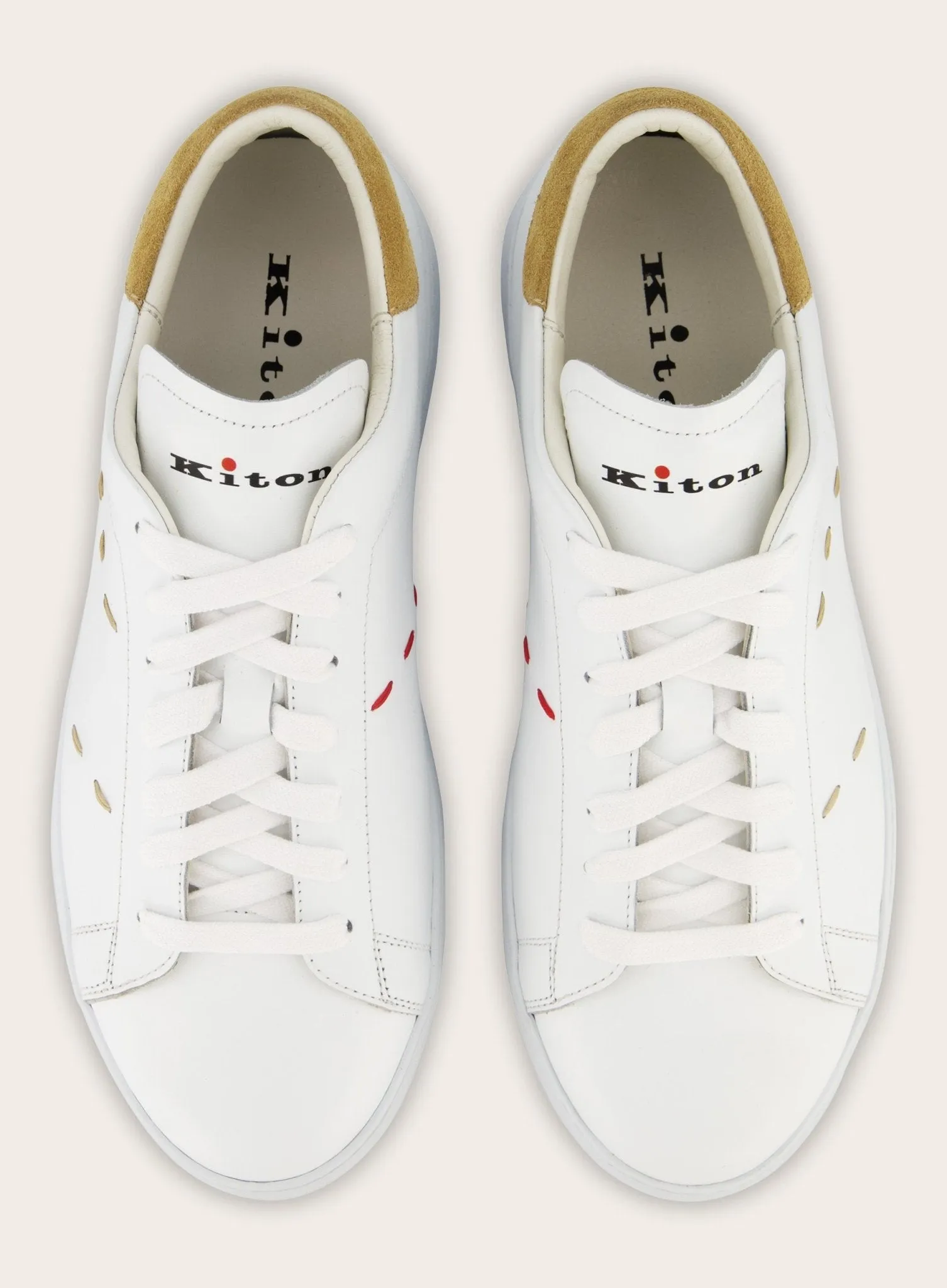 Sneakers van leer