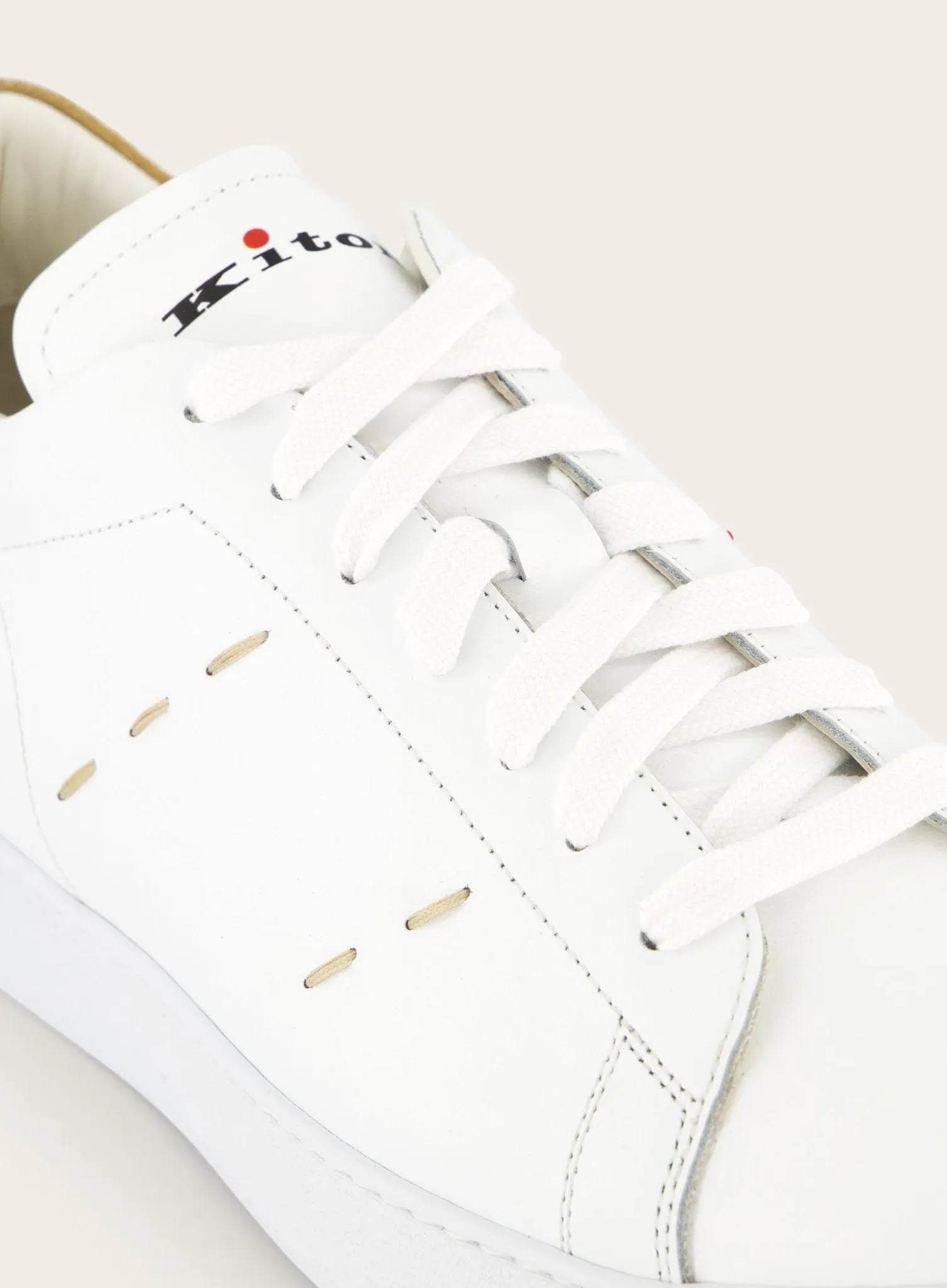 Sneakers van leer