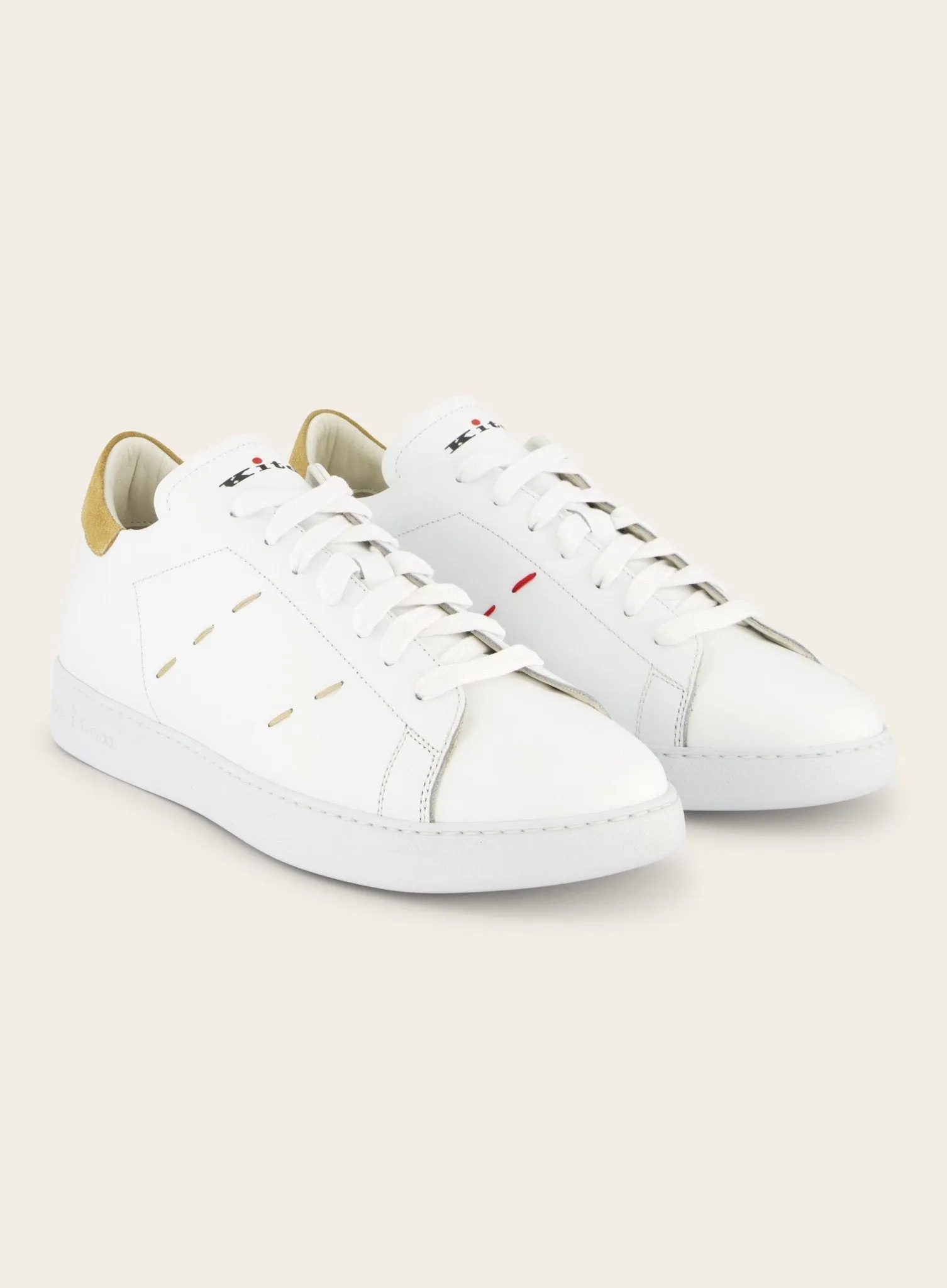 Sneakers van leer
