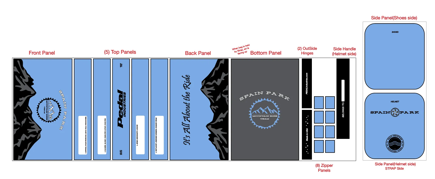 SPMBT 2022 RACEDAY BAG™ Pale Blue
