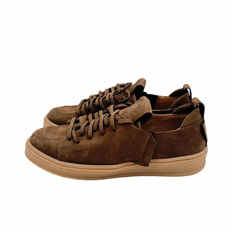 Strip Down brown nubuck men sneakers