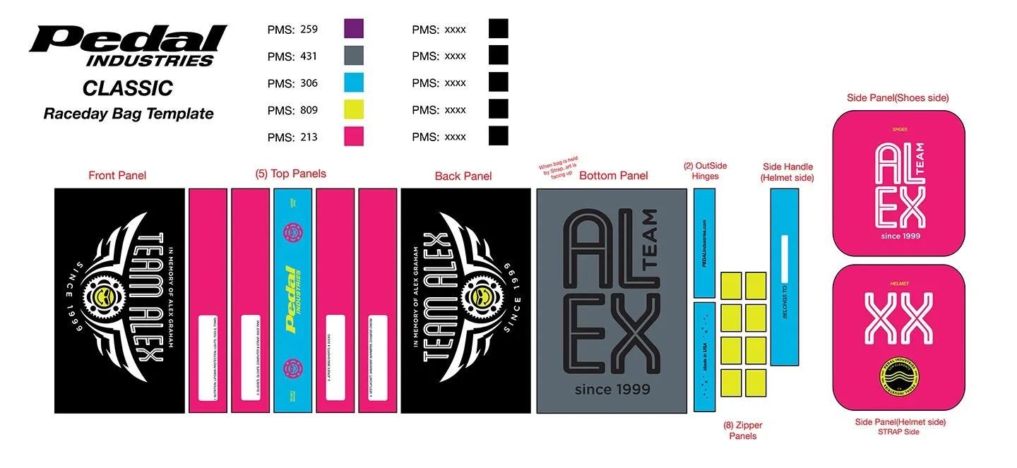 Team Alex 06-2019 RACEDAY BAG