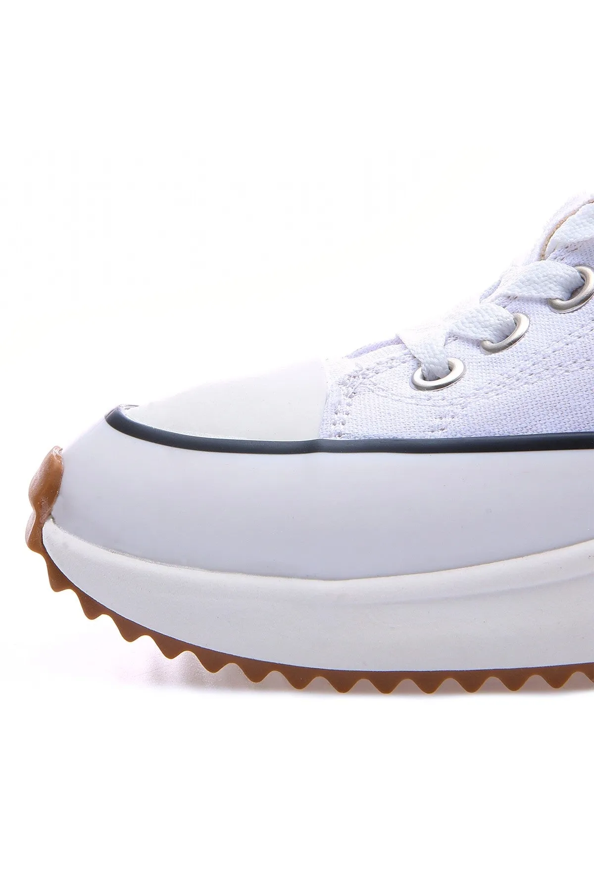 TMY White High Sole Casual Women's Sneakers with White Laces - 89070 - Fushë Kosovë