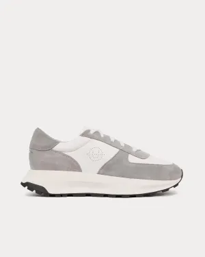 Trinity Leather & Suede Grey / White Low Top Sneakers