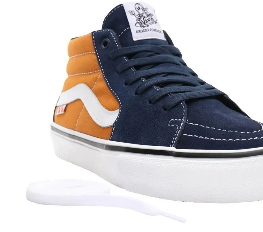 Vans Sk8 Grosso Mid Navy / Orange