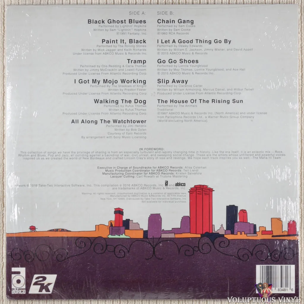 Various ‎– Mafia III - Official Soundtrack Of New Bordeaux (2016) SEALED