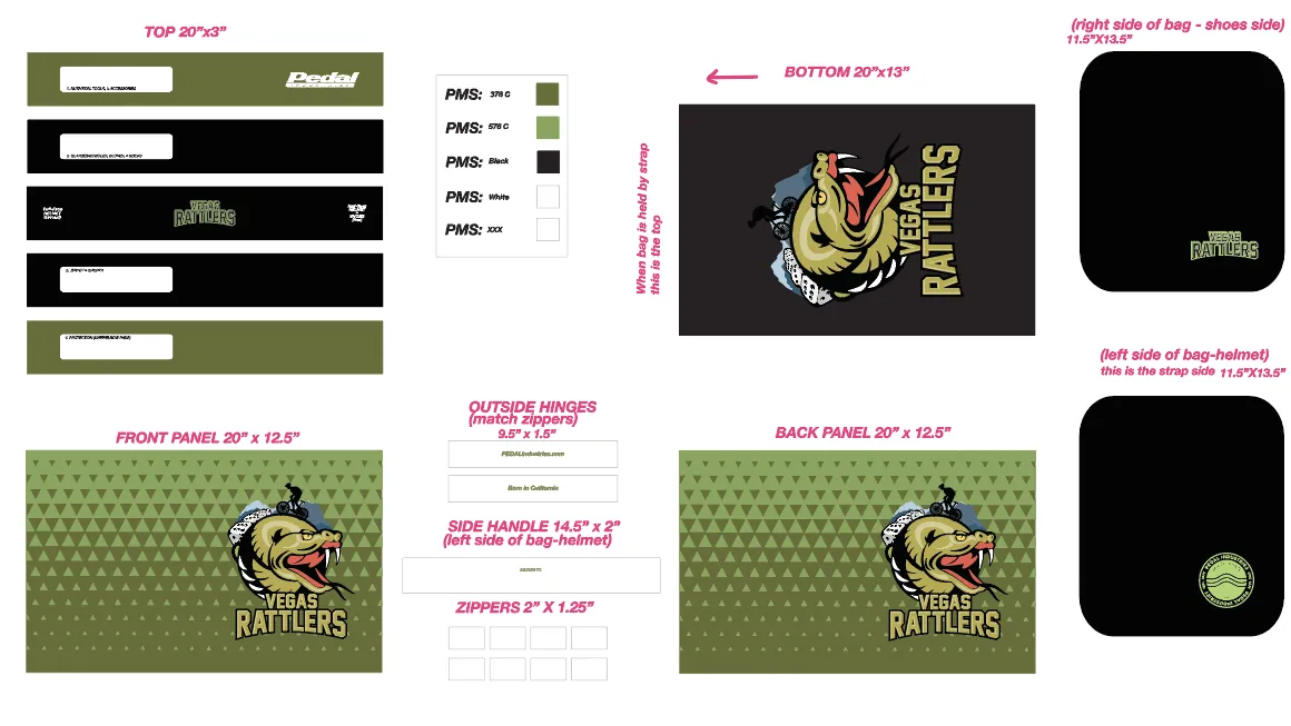 Vegas Rattlers RACEDAY BAG
