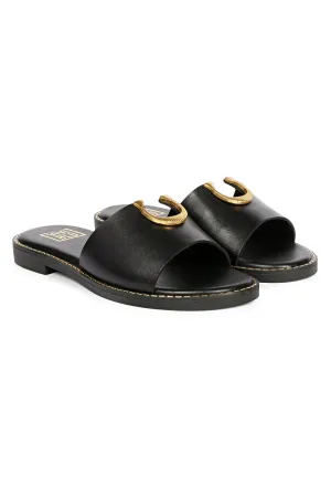 Vivi Blu - Amber Flats Footwear - Black
