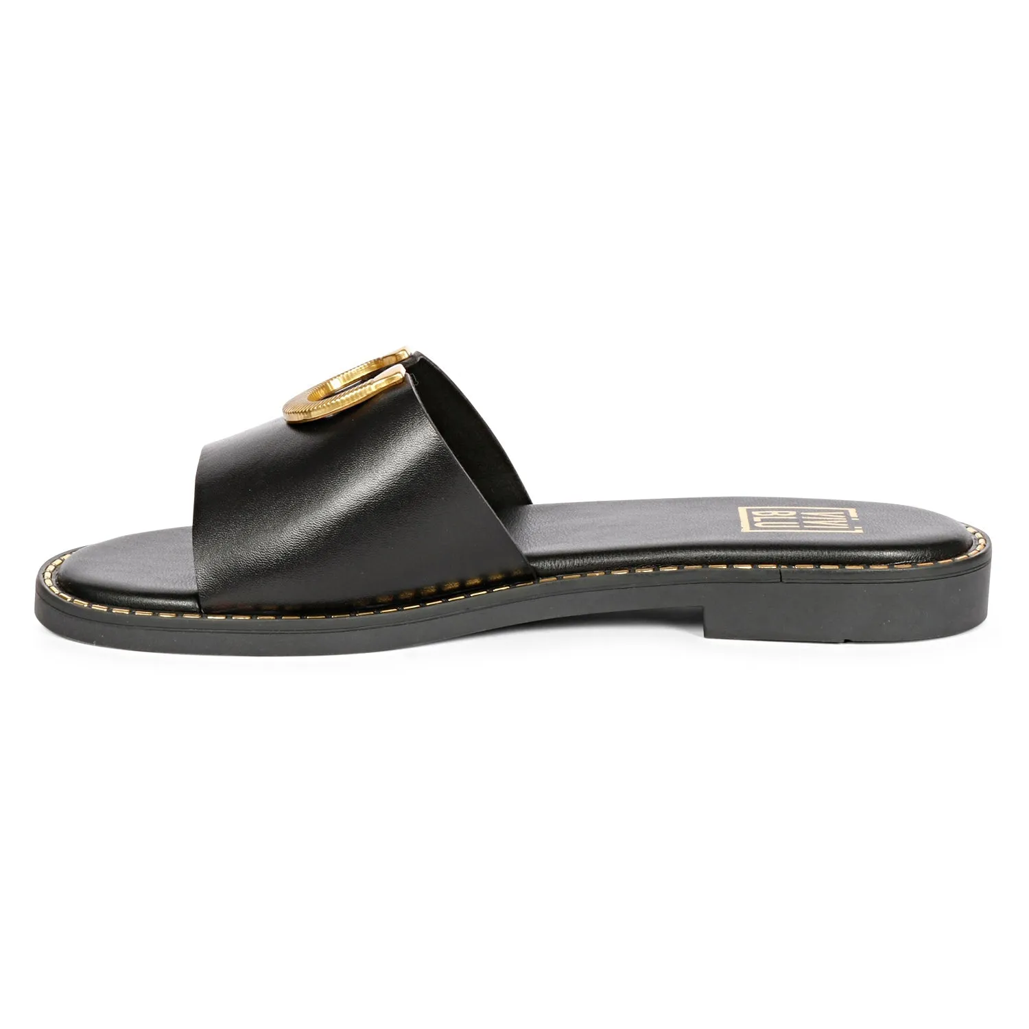 Vivi Blu - Amber Flats Footwear - Black
