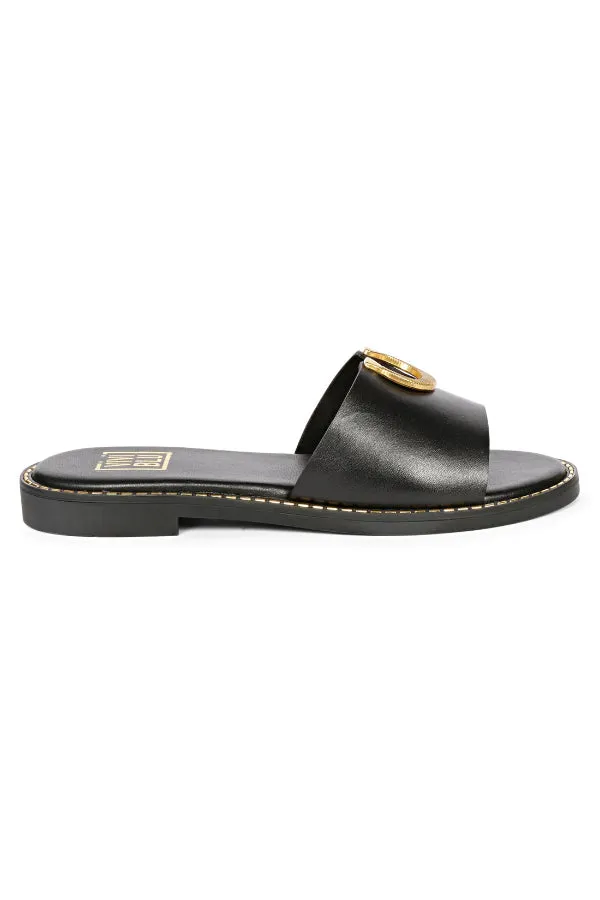 Vivi Blu - Amber Flats Footwear - Black