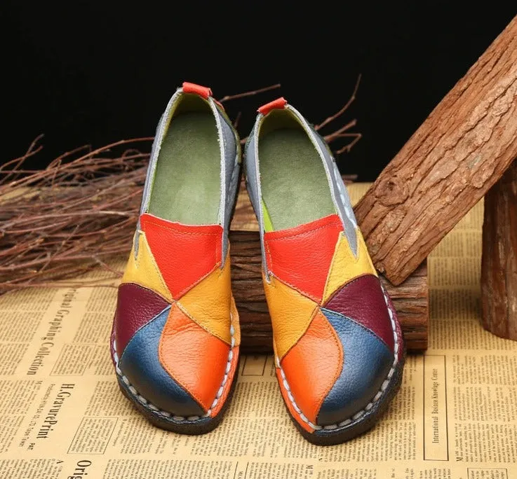 Women Genuine Leather Loafers Shoes