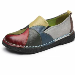 Women Genuine Leather Loafers Shoes