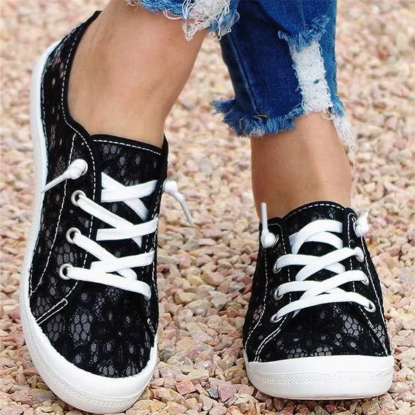 Women'S Flat Lace Fashion Casual Shoes 20257659C