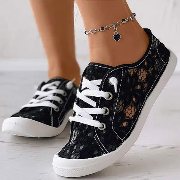 Women'S Flat Lace Fashion Casual Shoes 20257659C