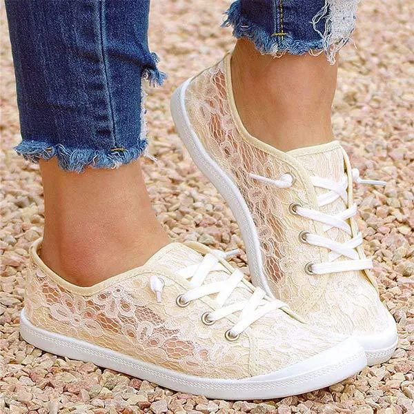 Women'S Flat Lace Fashion Casual Shoes 20257659C