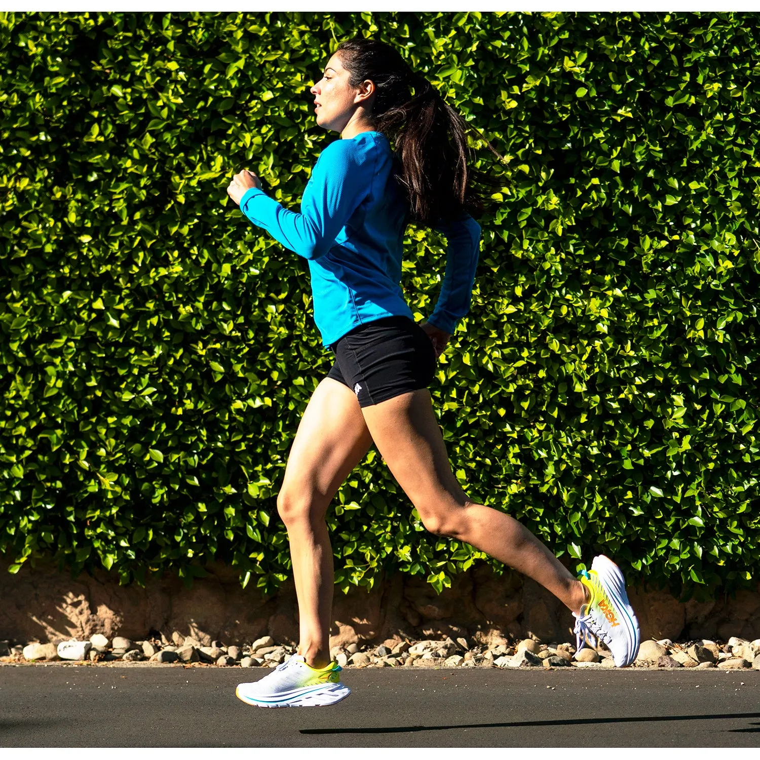 Women's Hoka Bondi X Black/White Mesh
