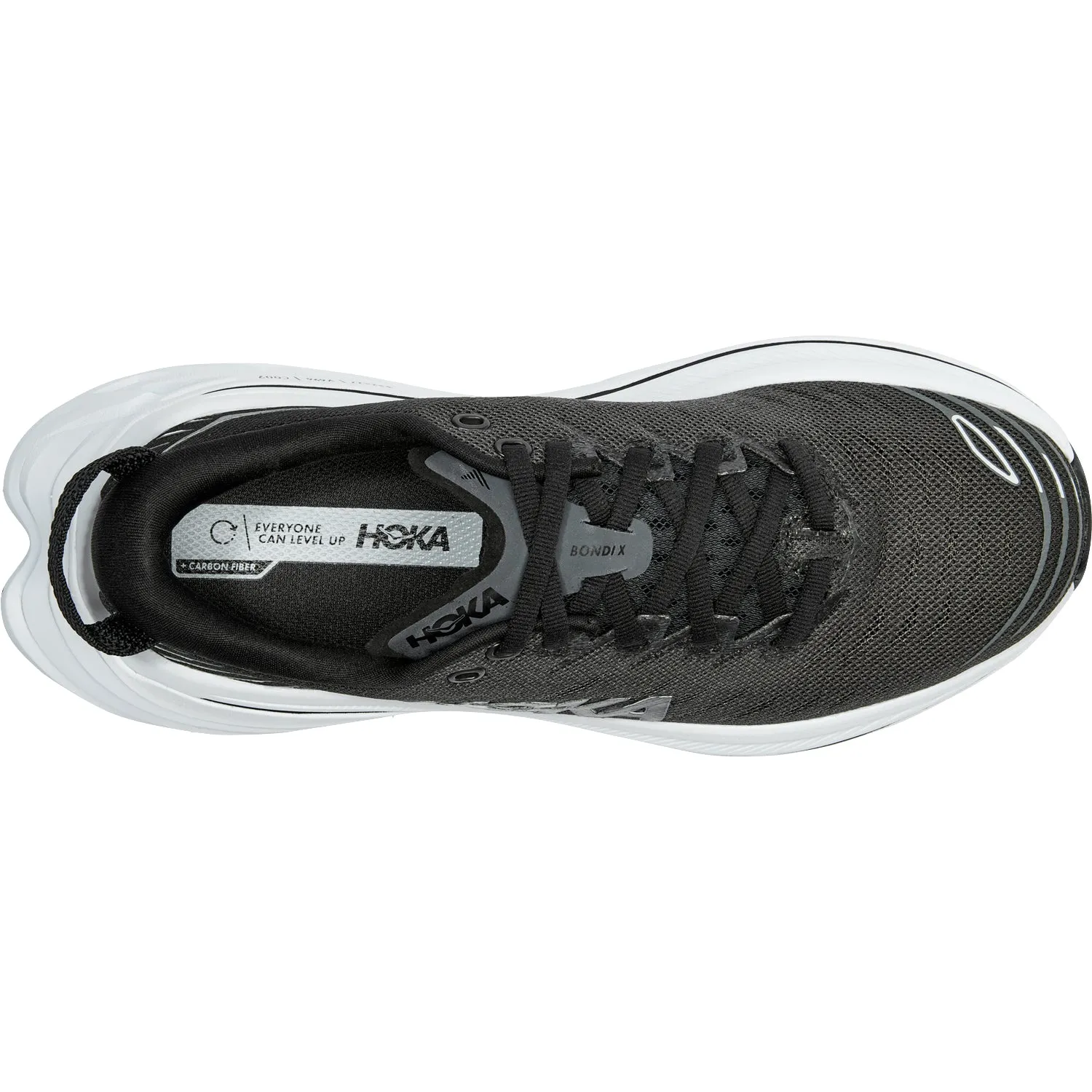 Women's Hoka Bondi X Black/White Mesh