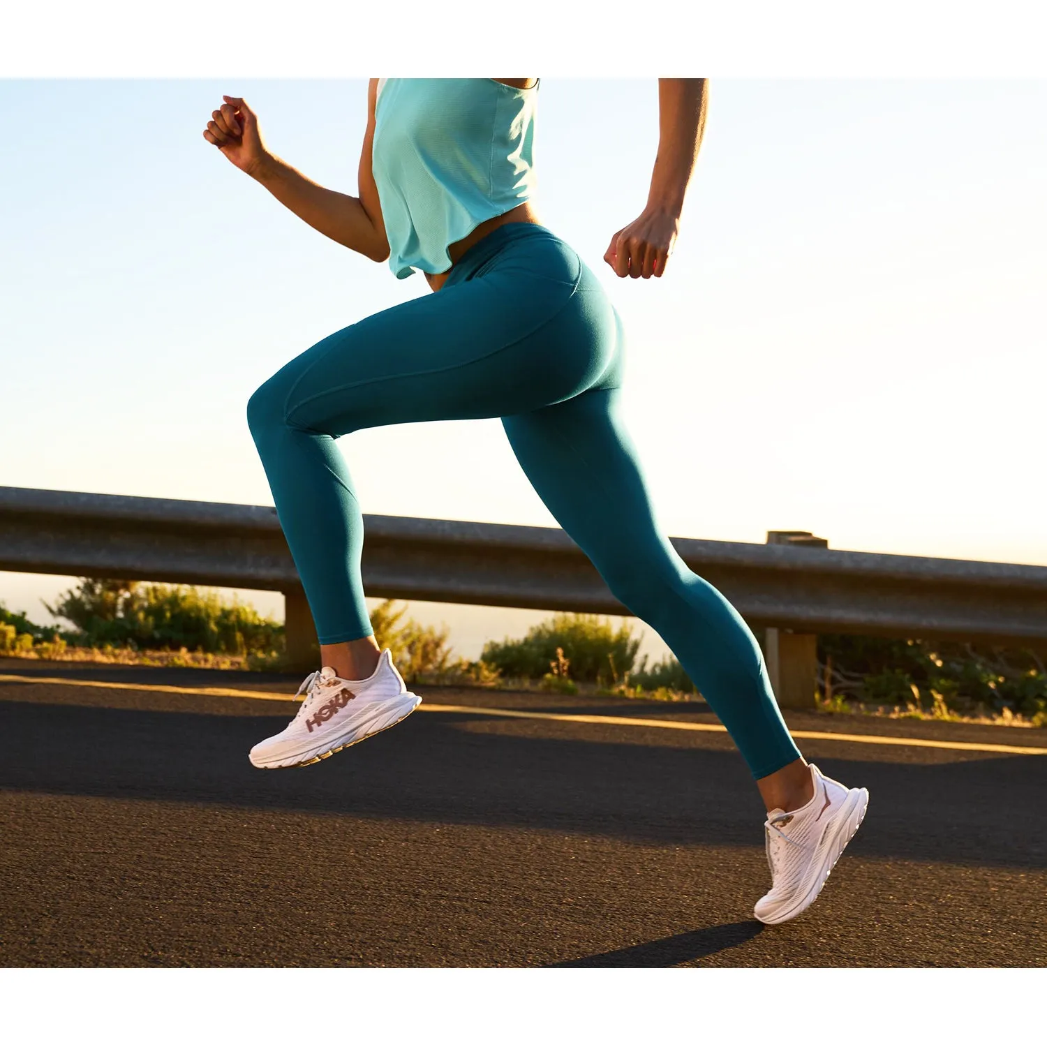 Women's Hoka Mach 5 White/Copper Mesh