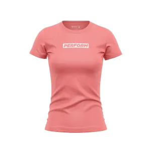 WOMEN'S PERFORM TEE - PINK