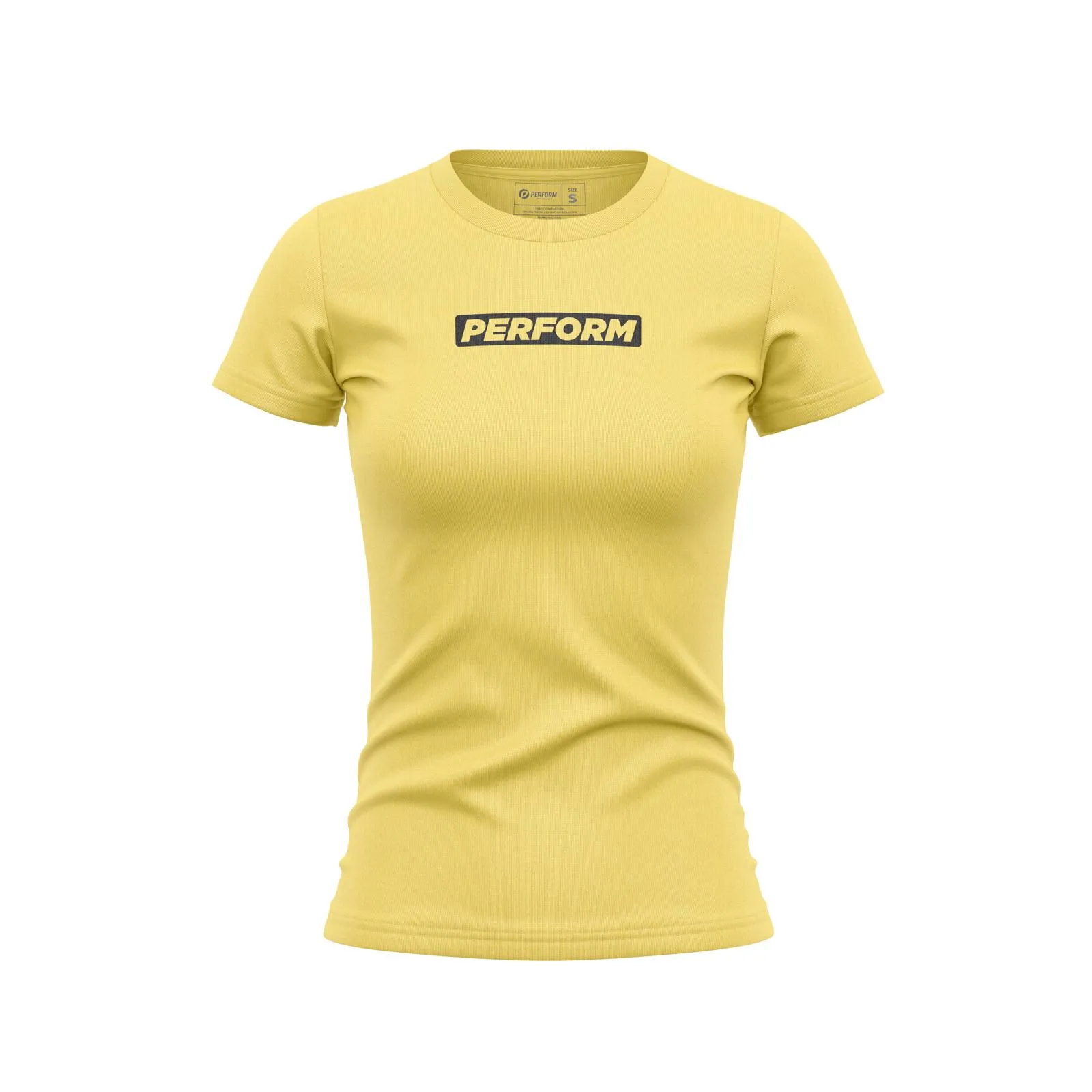 WOMEN'S PERFORM TEE - YELLOW